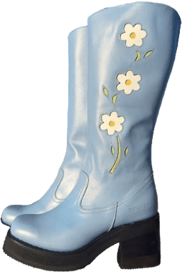 blue boots
